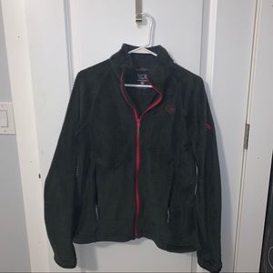 Mountain hardware polartec fleece jacket pink/grey